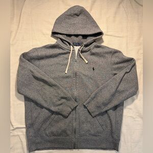Polo Ralph Lauren Full Zip Hoodie Gray Sz XXL NWOT